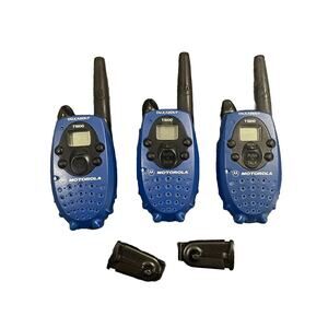 Set of 3 Motorola Talkabout T5100 2-Way Radio Communicators Walkie-Talkie WORKS!